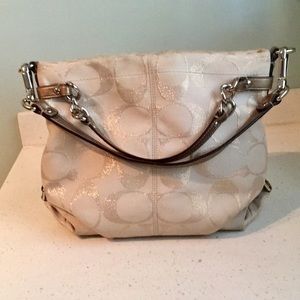 Authentic COACH Brooke Metallic Signature Bag